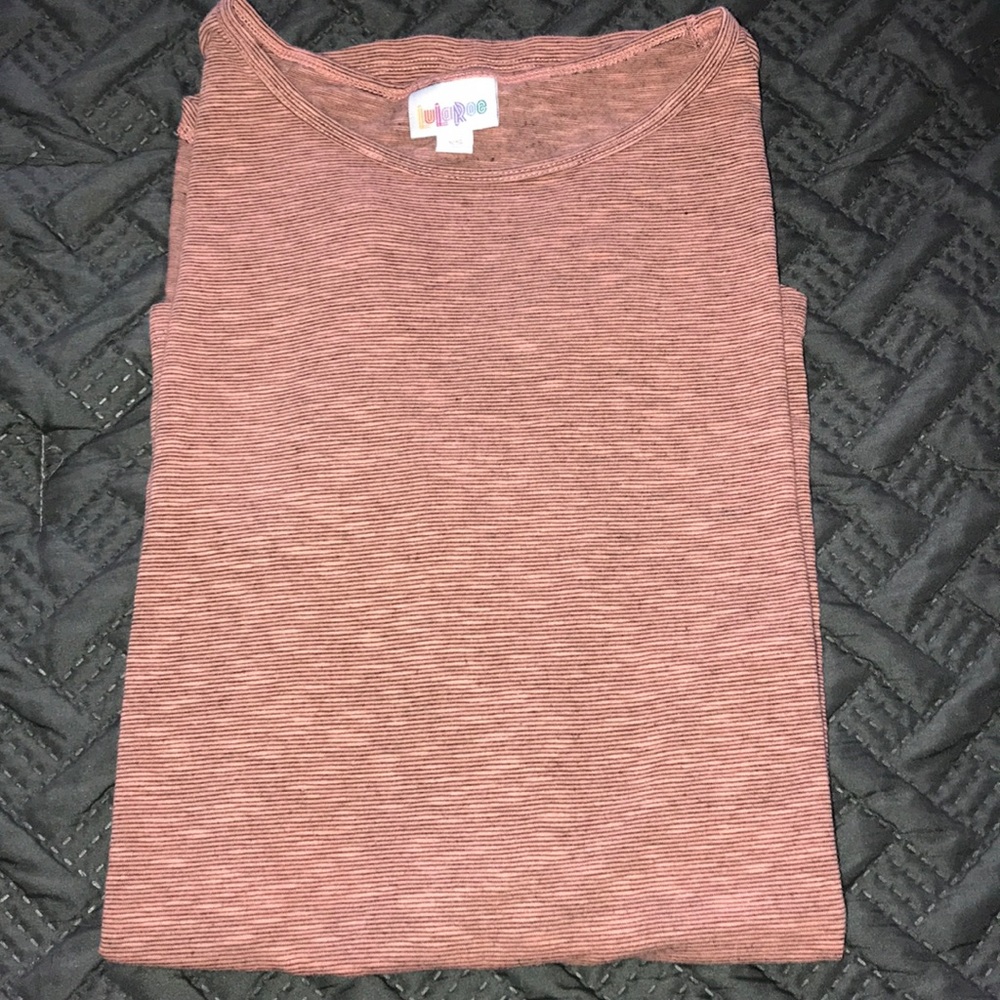 LulaRoe Irma XS coral & black